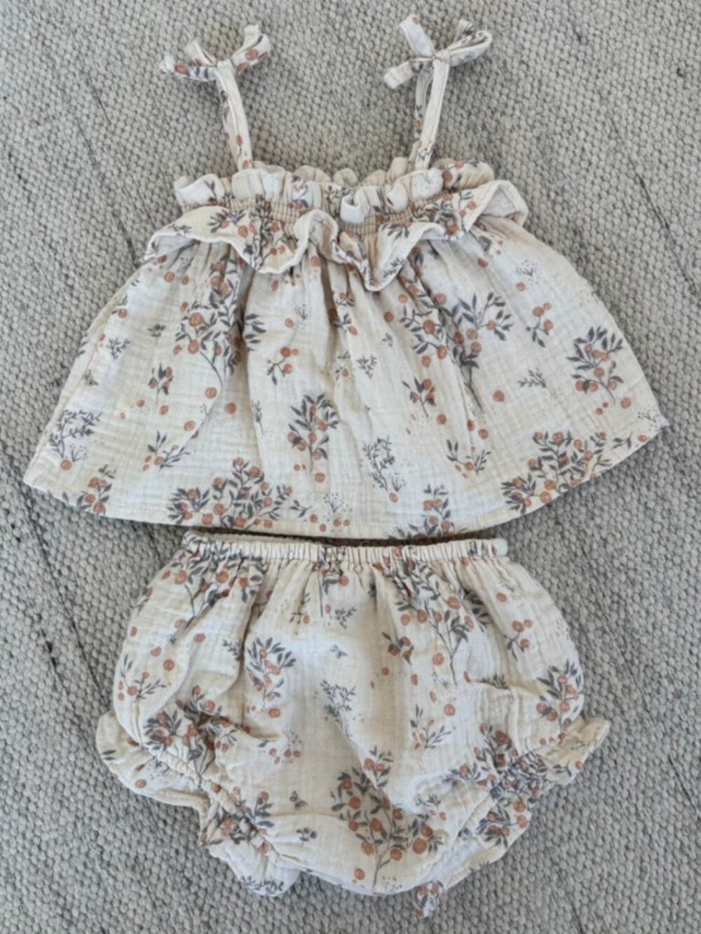 Rylee + Cru Ruffle Tube Top Set NWOT